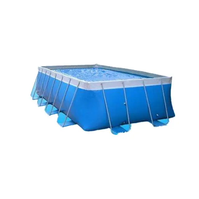 Gigante ao ar livre chão adultos n crianças inflável parque aquático piscina armação de aço metal nadar piscina para venda