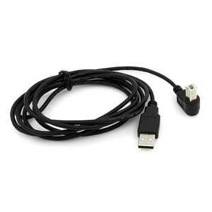 OEM USB 2.0 erkek 90 derece sol açı USB 2.0 B erkek kablo ücretsiz örnek mikro-usb tipi PVC ceket bilgisayar yazıcı için örgü - Product Image 4