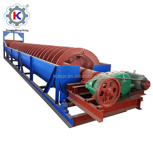 Hengchang equipamento de lavagem de mineração, equipamento de lavagem de areia, ore, máquina clássica, separador sprial de energia e mineração, ouro 7500*1120mm, 2.5r/min / 3200kg