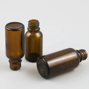 Garrafa de vidro do óleo essencial do âmbar vazio, 5ml 10ml 15ml <span class=keywords><strong>20</strong></span> <span class=keywords><strong>ml</strong></span> 30ml 50ml 100ml com tampa resistente da criança