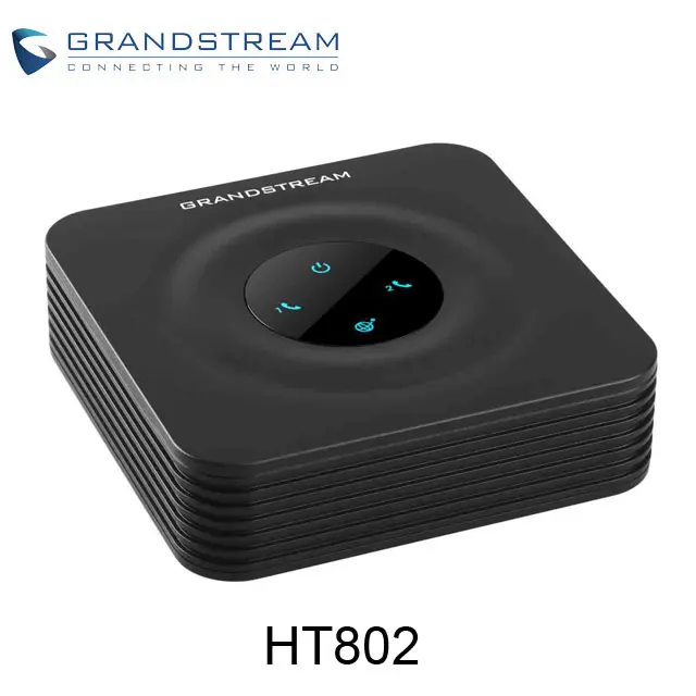 Grandstream 2FXS VOIP ATA HT802 Analog Telephone Wireless Adapter