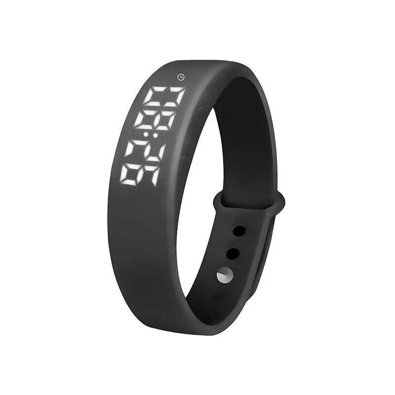 Smart armbanduhren 2018 sport schwarz uhren männer vibrierende führte uhr mit 3d schrittzähler