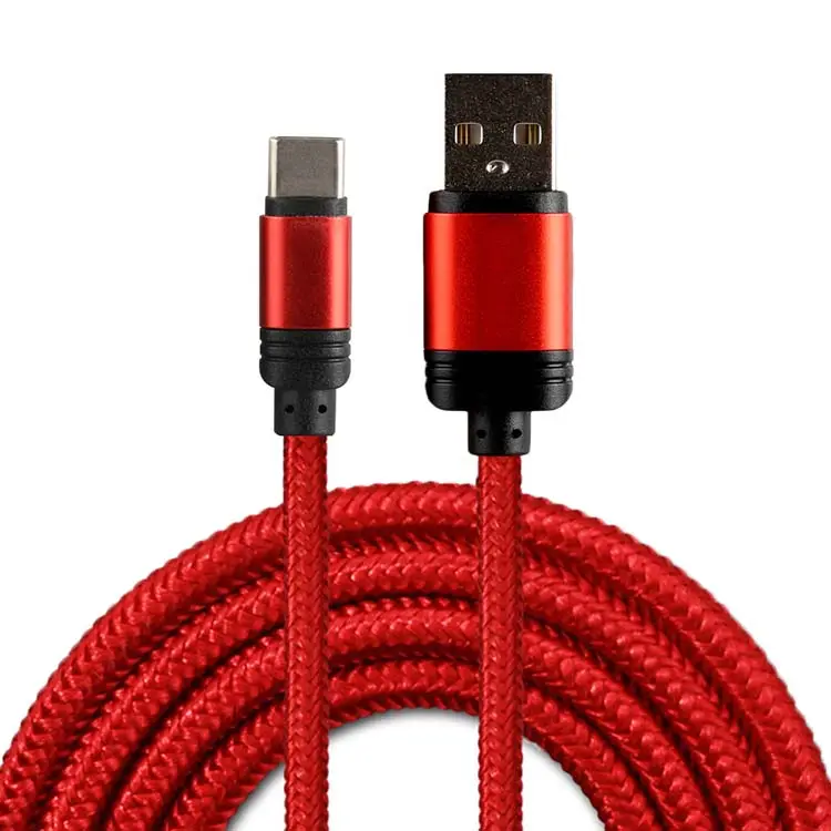 Accesorios para teléfono móvil, cable usb trenzado de datos sólido y duradero, superventas