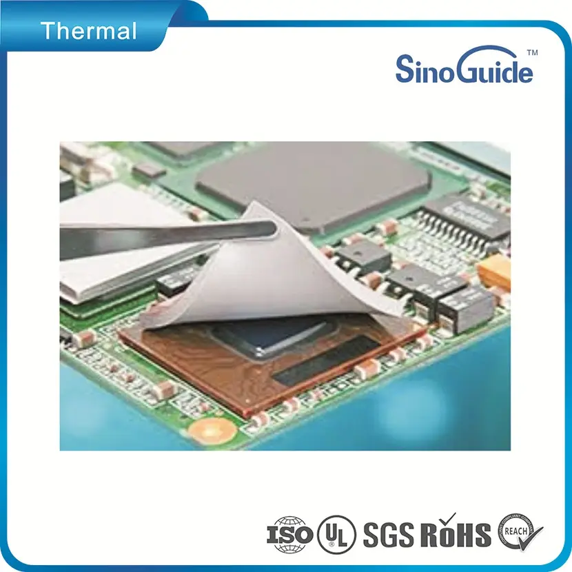 Isolamento elettronico Silicone Thermal Pad sul Computer di Raffreddamento PCB Pad Termico