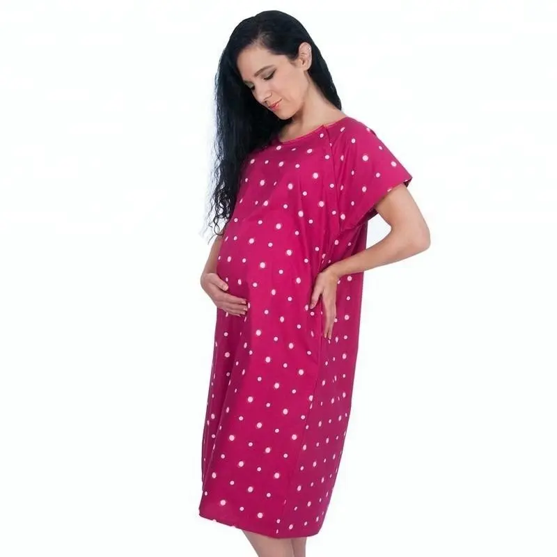 KY-Bata de maternidad personalizada para madres lactantes, vestidos de trabajo de parto para embarazadas, venta al por mayor