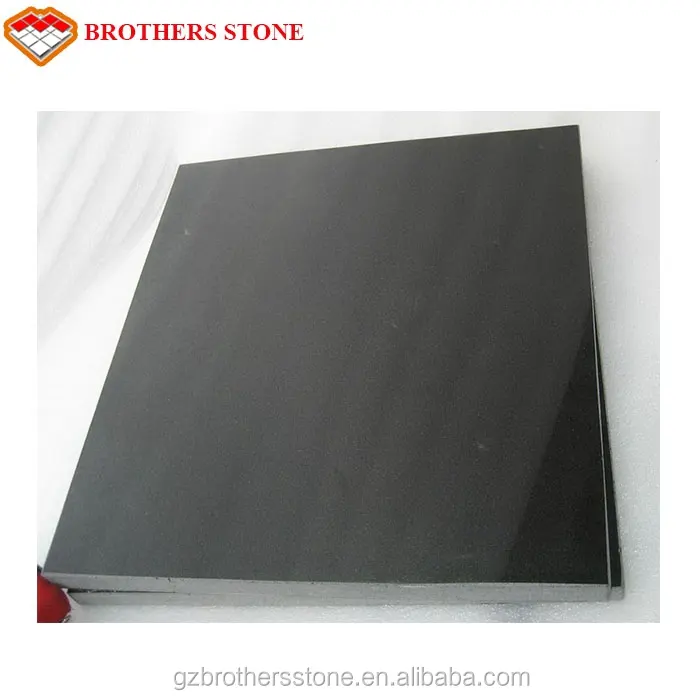 Mongoolse Zwart Graniet Steen Basalt Marmeren Tegels Platen Mongolië Zwart Graniet