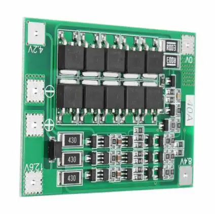 3S 40A Li-Ion cargador de batería de litio protección Junta PCB BMS para Motor de perforación 11,1 V 12,6 V Lipo celular módulo con el equilibrio