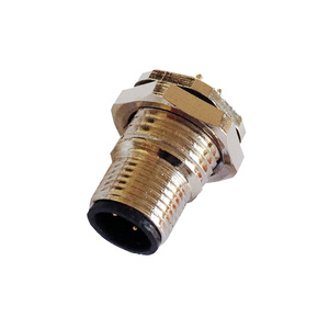 M12 3/4/5 Pin Dişi Erkek Metal Panel pcb dayanağı Dairesel Konnektör Düz IP67 Su Geçirmez (IBEST) - Product Image 3