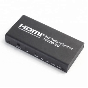 Переключатель <span class=keywords><strong>HDMI</strong></span> Splitter 2X2 портов матрица с полной Ultra HD 1080 P 3D 2 входа 2 выхода <span class=keywords><strong>HDMI</strong></span>