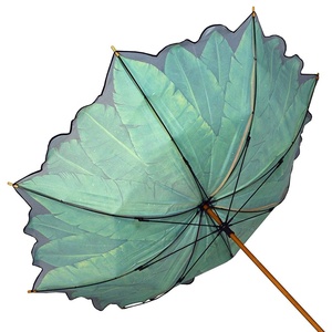 高品质木棍防风芭蕉叶印花直筒钝伞出售 - Product Image 4
