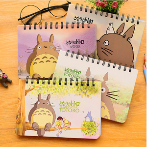卡通 Totoro 每周计划螺旋笔记本日程安排组织者计划 Cuadernos 办公学校用品 6821