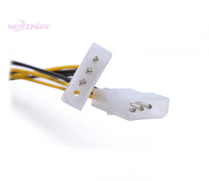 2 כפול כפול 4 פינים Molex <span class=keywords><strong>IDE</strong></span> זכר 8 פינים נקבה <span class=keywords><strong>PCI</strong></span>-E PCIe <span class=keywords><strong>PCI</strong></span> E Express כוח כבל מתאם מחבר עבור GPU וידאו כרטיס