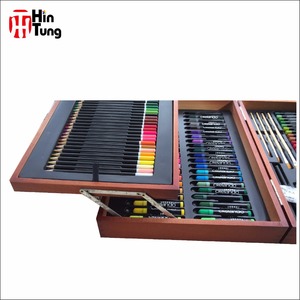 ชุดศิลปะวาดภาพมืออาชีพแบบดีลักซ์174ชิ้นพร้อมโลโก้ตามสั่งกล่องไม้ - Product Image 4