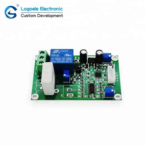 Salida de conmutación analógica lineal 0-5V DC 12V 24V Módulo de circuito Sensor de corriente CA de efecto Hall con relé