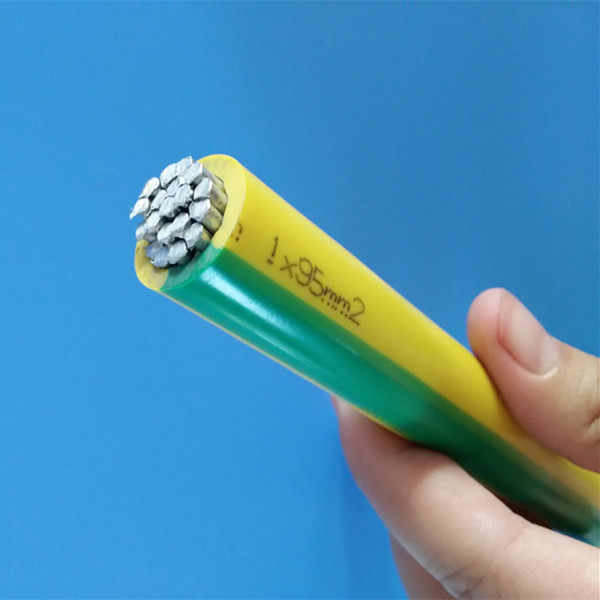 450/750V Grün Gelb Farbe PVC-isolierter Aluminium draht Litzen-Erdung draht
