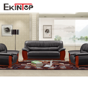 Ekintop工业雕刻框架木质座位仿古设计风格客厅复古办公沙发套装家具沙发 - Product Image 2