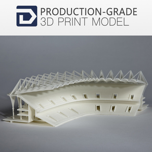 3d druck eine geschichte hause mit eine detaillierte hof, auffahrt und umliegenden vegetation bau modelle