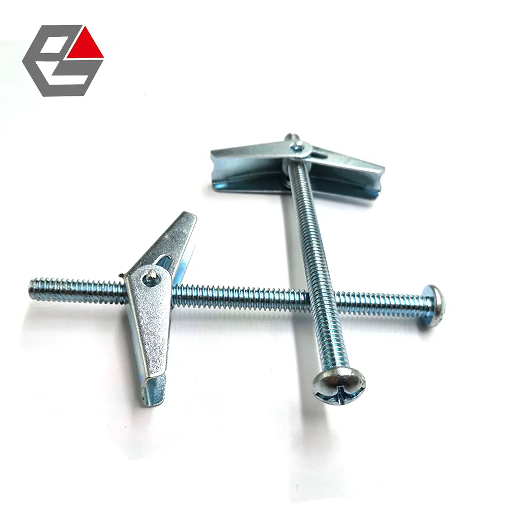 Acciaio al carbonio Zincato Molla Toggle Bullone di Ancoraggio 1/8 "X2"