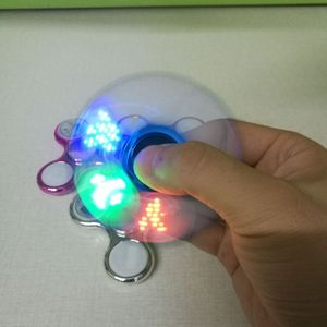 2021 thiết kế mới hiển thị lập trình tin nhắn LED tay Fidget Spinner - Product Image 4