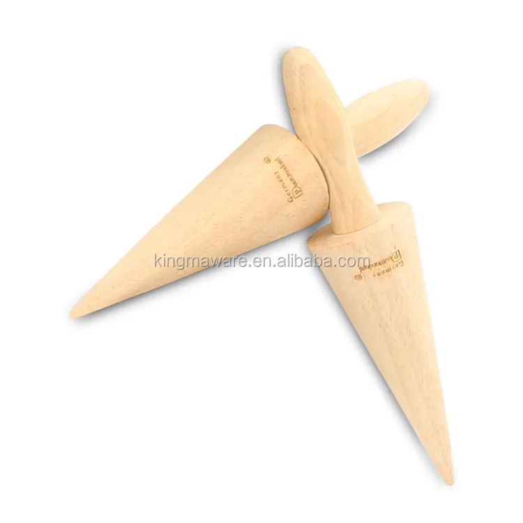 Molde adhesivo de cono de helado, herramientas para gofres, material de madera, novedad