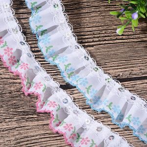 Wholesale Wholesale Iridescent Ruffled Edging <strong>DIY</strong> Wrinkle Organza Lace Wedding Pleated Accessories Fabric