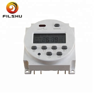 DC 12V 16A LCD Electronic Digital Power Programmable Timer Round Time Relay Switch Support 17-mal Daily Weekly - Product Image 1
