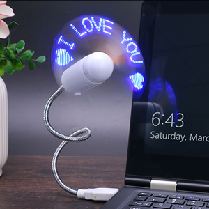 USB Charge Programmable Portable Mini <strong>Fan</strong> With <strong>LED</strong> Displaying <strong>Message</strong> <strong>Fan</strong>
