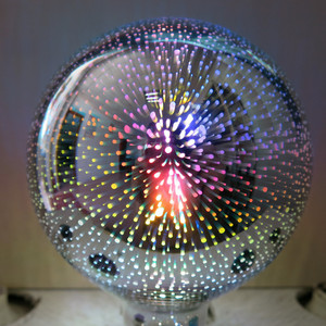 新 ST64 月 W 烟火灯泡 <span class=keywords><strong>led</strong></span> 灯丝灯泡 E27 装饰彩色 3D 爱迪生灯泡