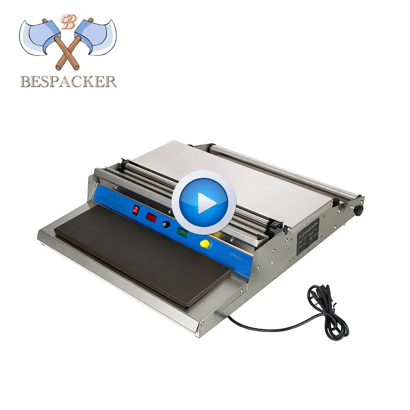 Bespacker BX-450 máquina de embrulho manual, máquina de selagem de corte de calor para sacos de filme plástico