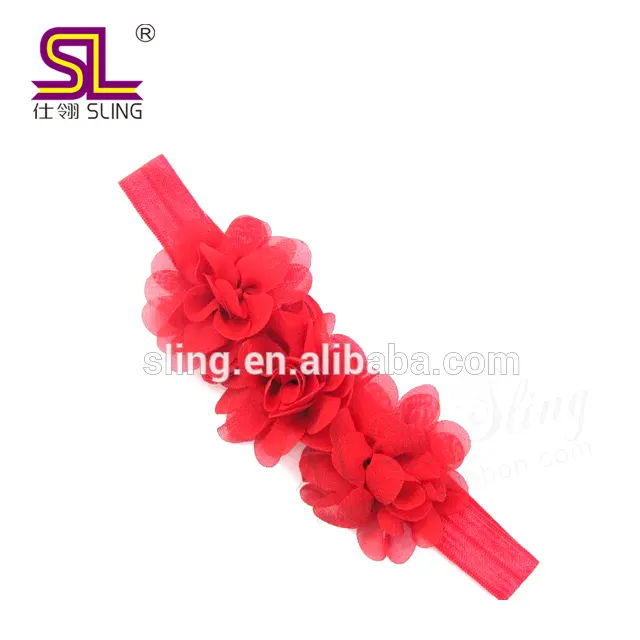Ayarlanabilir tığ çocuk çiçek bandı elastik saç bandı