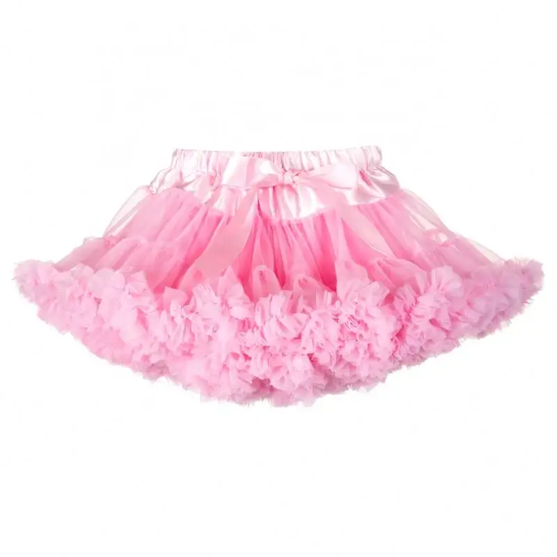 Gerçek Fabrika Doğrudan Fiyatlandırma Renkli Çocuk Kız Şifon Kabarık Petticoat Tutu Elbise