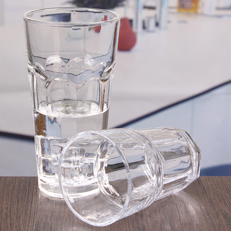 promotion drinking glass cup glass tea cup unique shaped drinking glass