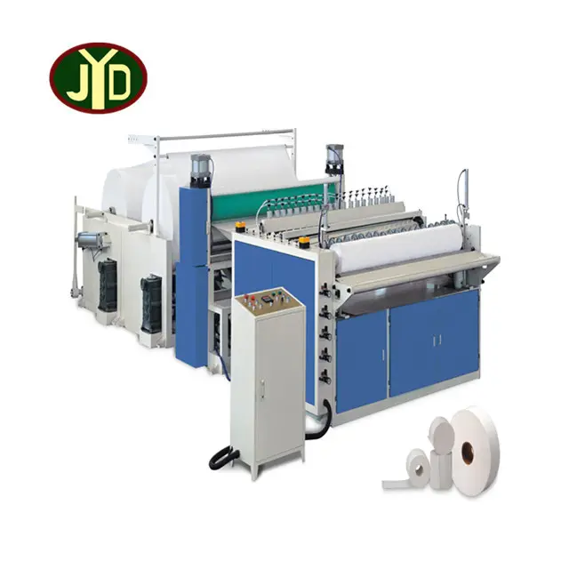 Automatic Small Scale Electrical Rolling Paper Machine, wc papier zurückspulen maschine, Toilet Paper Embossing Roller