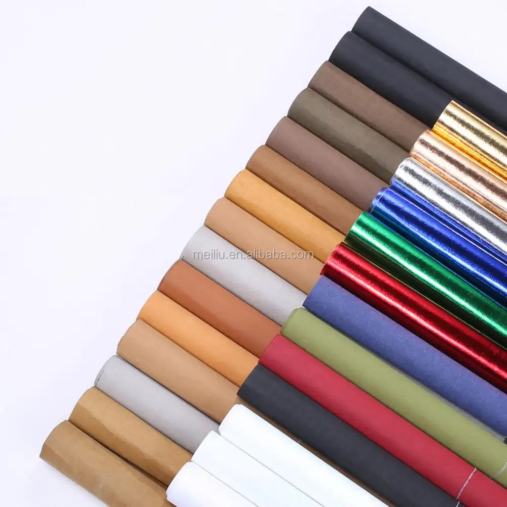 Washable Kraft Paper 0.55mm Oekotex Certified Washable Jacron Paper Craft Fabric Faux Leather For Making Bag and DIY Bag