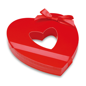 Luxury High Quality Red Heart Velvet Chocolate Flower <strong>Gift</strong> Box Red Heart Shaped Cardboard Box with PVC Window for <strong>Gifts</strong>