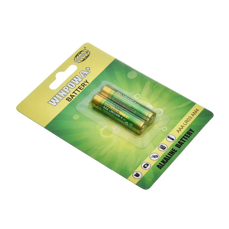 Winpow Mercury dan Cadmium Free 1.5V Aaa Lr03 Baterai Super Alkaline dengan Msds