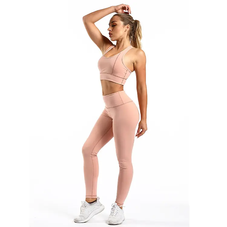 Produsen Pakaian Yoga MIQI Grosir Set Pakaian Kebugaran Merek Kustom OEM Ramah Lingkungan Pakaian Yoga Wanita