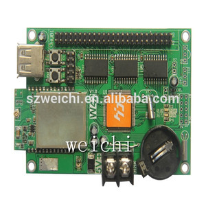 HD-D10 Vollfarb-LED-Display-Steuer karte Kleine Größe 384x64 Pixel RGB Asynchronous 4 * HUB75 Daten schnitts telle - Product Image 6
