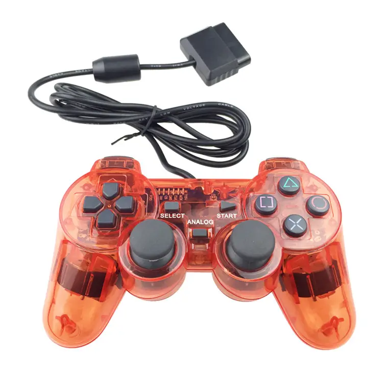 عصا التحكم بالجملة PS 2 cpntroller PS2 لعبة joypads ل Ps2 لعبة وحدة التحكم غمبد