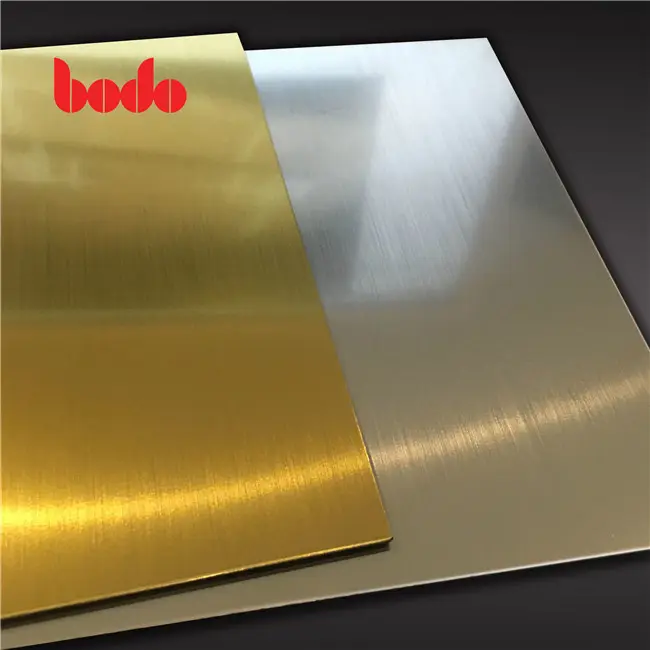 ABS A Doppio Foglio di Colore 600x1200 Oro CNC di Taglio Laser 2 Versione della Scheda di Colore