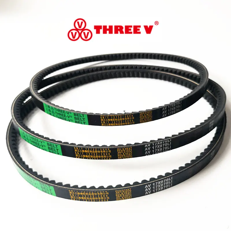 THREEV nguyên cạnh-xl timing belt cogged vbelt trung quốc vành đai ổ đĩa AV10 AV13 AV15 AV17 AV22