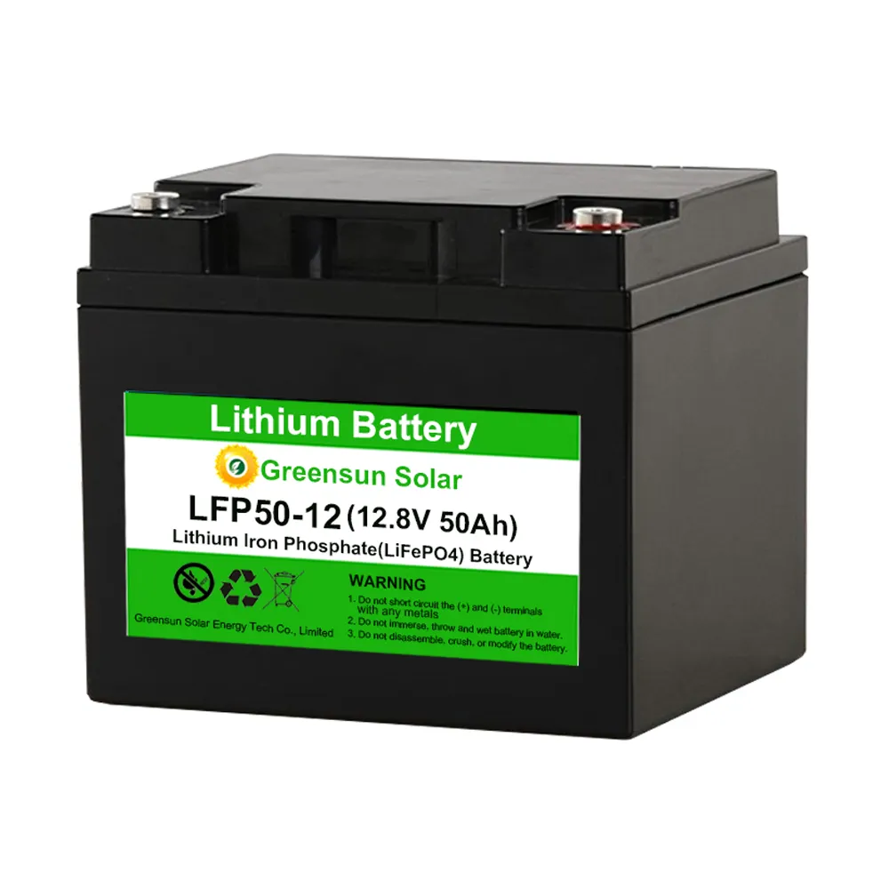 Lifepo4 12 V 50Ah 60Ah 75Ah 100Ah Batteria agli ioni di Litio 12 V 50Ah