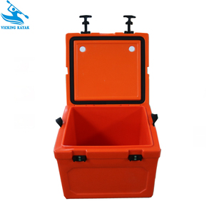Online satış 23.2qt <span class=keywords><strong>Rota</strong></span> kalıplanmış balık soğutucu kutu yalıtımlı PE ve LLDPE malzeme ile dış mekan kullanımı için özel Logo baskı
