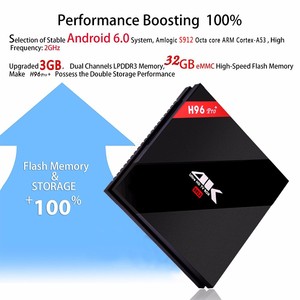 H96 Pro + TV BOX <span class=keywords><strong>Android</strong></span> 6.0 HD RAM 3 GB ROM 32 GB Smart tv Wifi 2,4G & 5,0G Bluetooth 4,1