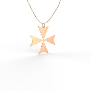 แฟชั่นที่ไม่ซ้ำกันเครื่องประดับสแตนเลส Celtic maltese cross จี้สร้อยคอ - Product Image 3