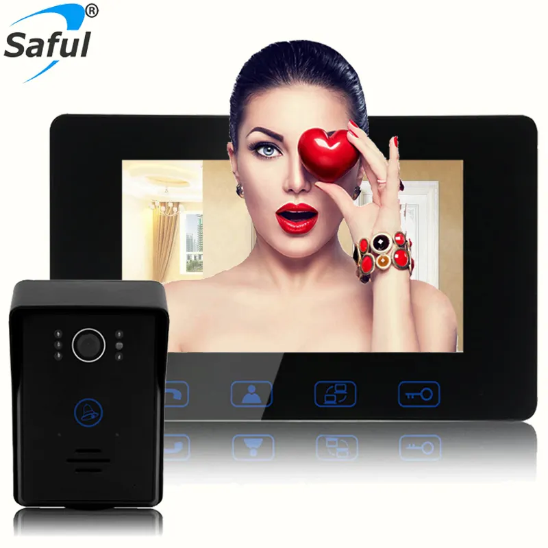 Saful Home security all'ingrosso monitor da 7 pollici cattura videocitofono cablato