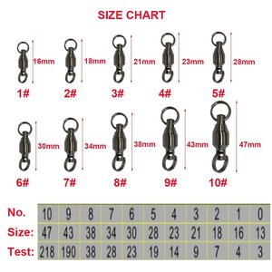 Fishing <strong>Swivel</strong> Ball Bearing <strong>Swivel</strong> With Split Ring - Product Image 4