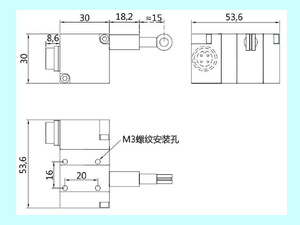 Tirare la Corda Sensore di Spostamento Tirare Filo Encoder WXS Encoder NPN Sensore di Movimento Sensore di Posizione Engineerig encoder incrementale - Product Image 3