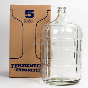 3L 11L 19L 23L 25L cam Carboy şişe bira şarap su boş açık cam içecek şişesi ile kavanoz kapağı - Product Image 4