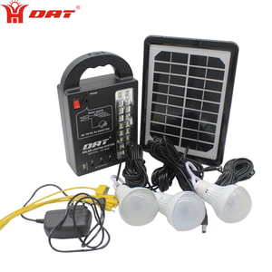 At-999 DAT <strong>Solar</strong> <strong>Power</strong> Lighting System With 3 Bulbs and Mobile Phone Charging Function <strong>Solar</strong> Lighting Kits - Product Image 3
